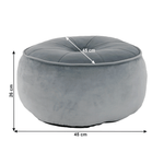 Casa si Gradina - Mobilier - Scaune si fotolii - Tabureti - Taburet, tesatura gri deschis, KEREM - Infinity.ro