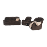 Casa si Gradina - Mobilier - Canapele si coltare - Canapele - Canapea 3+2+1, material textil maro, FABRON 2 NEW - Infinity.ro