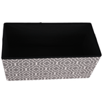 Casa si Gradina - Mobilier - Scaune si fotolii - Tabureti - Taburet pliabil, material gri/alb cu model, FARGO - Infinity.ro