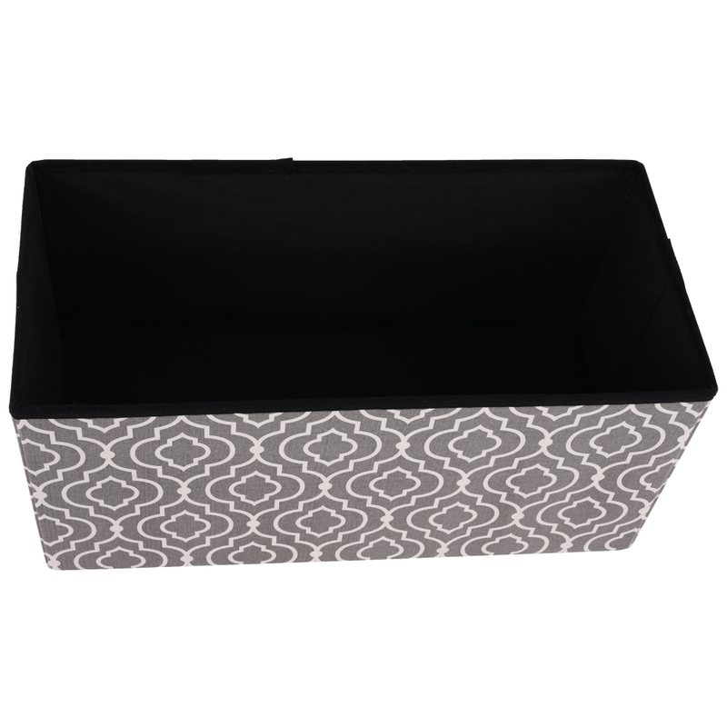 Casa si Gradina - Mobilier - Scaune si fotolii - Tabureti - Taburet pliabil, material gri/alb cu model, FARGO - Infinity.ro