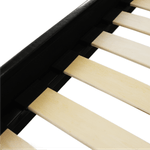 Casa si Gradina - Mobilier - Paturi si accesorii - Paturi - Pat matrimonial cu somiera, 160x200, piele eco neagra, MIKEL - Infinity.ro