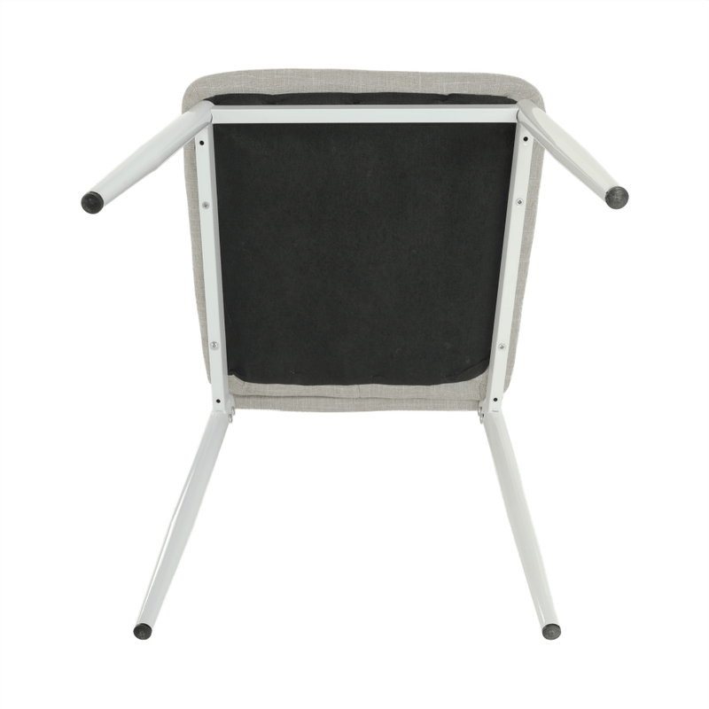 Casa si Gradina - Mobilier - Scaune si fotolii - Scaune - Scaun, textil bej/metal alb, COLETA NOVA - Infinity.ro