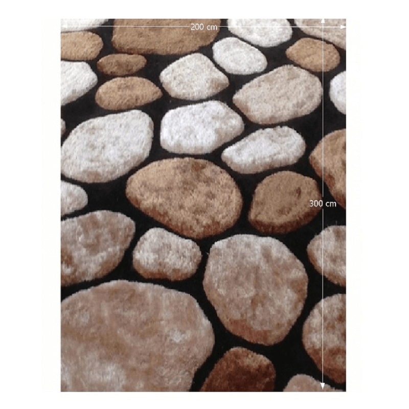 Casa si Gradina - Textile si covoare - Covoare - Covoare casa - Covor 200x300 cm, maro/bej/negru, PEBBLE TYP 2 - Infinity.ro