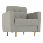 Casa si Gradina - Mobilier - Scaune si fotolii - Fotolii - Fotoliu complet tapitat, material textil gri, AMEDIA - Infinity.ro