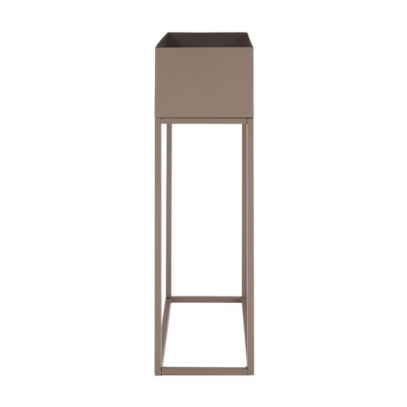Casa si Gradina - Gradinarit si plante - Plante si ghivece - Ghivece si suporturi - Ghiveci de flori din metal multifunctional, gri deschis Taupe, INDIZE TYP 3 WL4214 - Infinity.ro