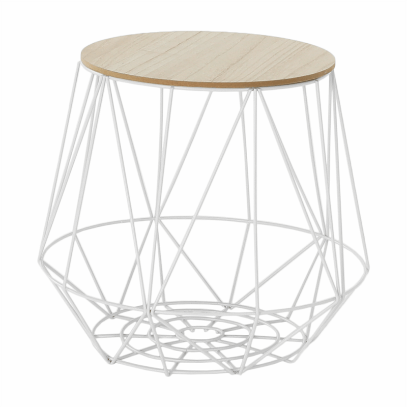 Casa si Gradina - Mobilier - Mese si birouri - Masute de cafea - Set masute auxiliare, natural/alb, DALUX - Infinity.ro