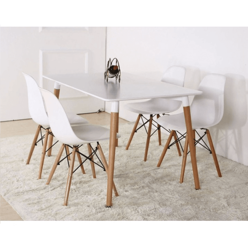 Casa si Gradina - Mobilier - Mese si birouri - Mese bucatarie si dining - Masa dining, alb/fag, 120x70 cm, DIDIER 4 NEW - Infinity.ro