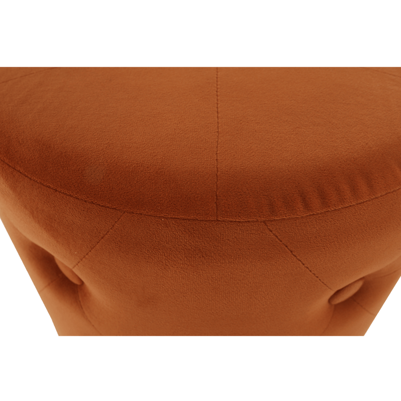 Casa si Gradina - Mobilier - Scaune si fotolii - Tabureti - Taburet, catifea Velvet teracota/vopsea aurie, BEKEN - Infinity.ro