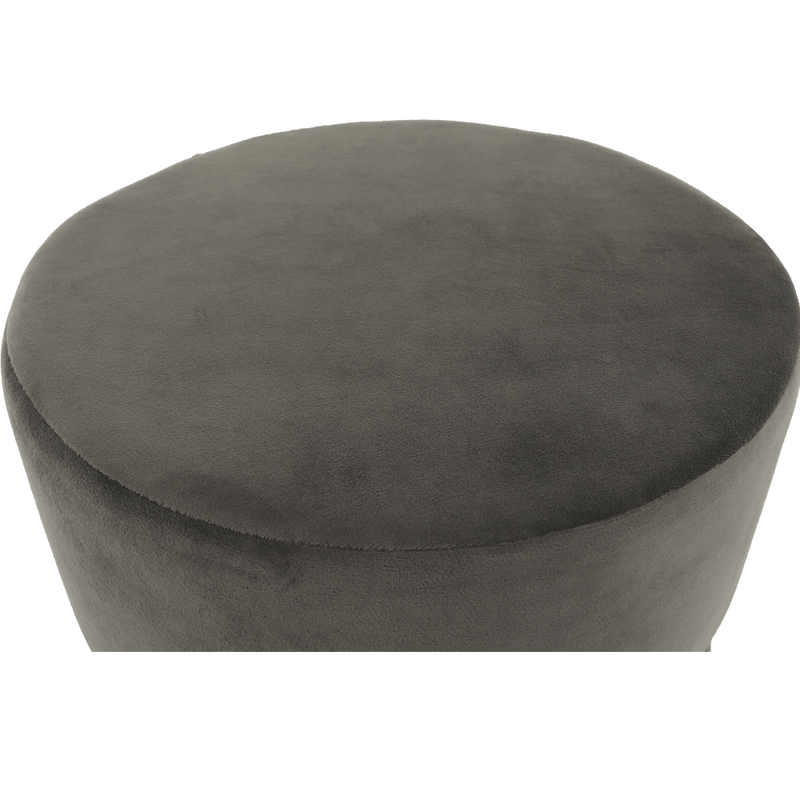 Casa si Gradina - Mobilier - Scaune si fotolii - Tabureti - Taburet, catifea Velvet gri maroniu/vopsea aurie, VIZEL - Infinity.ro
