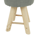 Casa si Gradina - Mobilier - Scaune si fotolii - Tabureti - Taburet, gri deschis/natural, KIKO - Infinity.ro