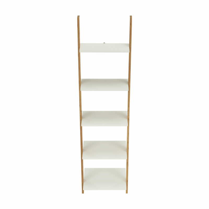 Casa si Gradina - Mobilier - Biblioteci si rafturi - Etajere - Etajera, alb/bambus, GAPA TYP 3 - Infinity.ro