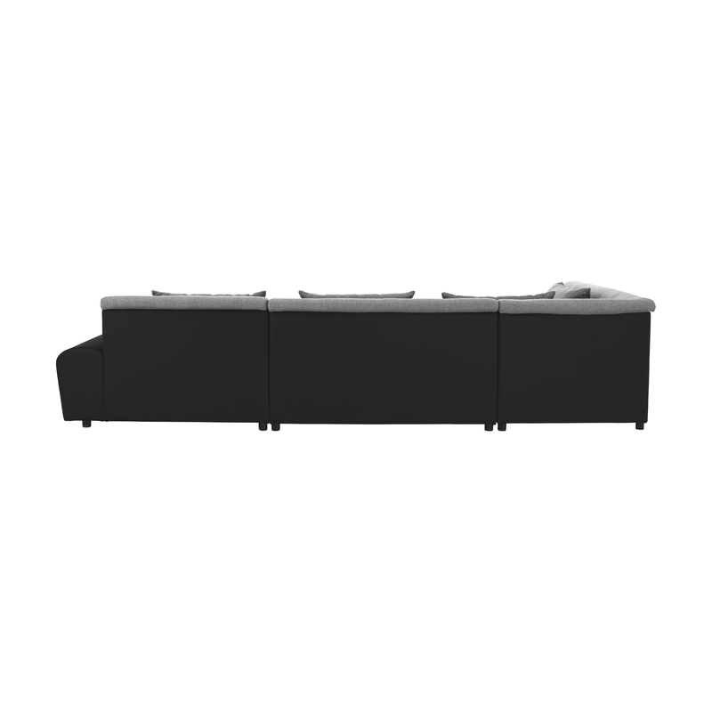 Casa si Gradina - Mobilier - Canapele si coltare - Canapele - Canapea, gri/negru, model stanga, LIBERTO U - Infinity.ro