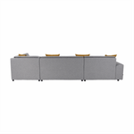 Casa si Gradina - Mobilier - Canapele si coltare - Canapele - Canapea, gri/mustar, model dreapta, BELLIS U - Infinity.ro