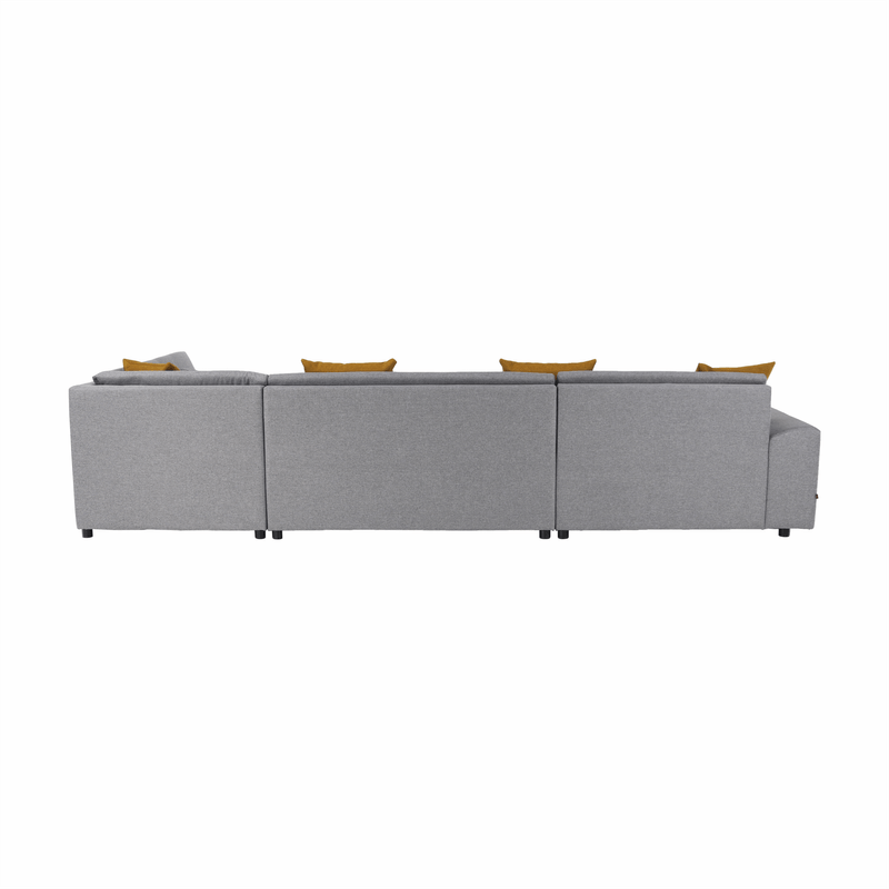 Casa si Gradina - Mobilier - Canapele si coltare - Canapele - Canapea, gri/mustar, model dreapta, BELLIS U - Infinity.ro