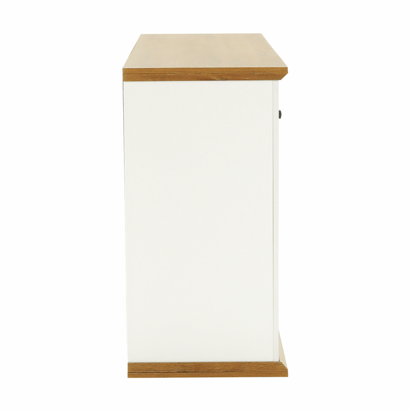 Casa si Gradina - Mobilier - Comode si corpuri - Comode - Scrin MZ9, alb / stejar grand, LEON - Infinity.ro