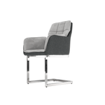Casa si Gradina - Mobilier - Scaune si fotolii - Scaune - Scaun bucatarie, catifea Velvet gri/material textil, CHIMENA - Infinity.ro