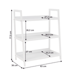 Casa si Gradina - Mobilier - Biblioteci si rafturi - Rafturi - Etajera cu 3 rafturi, alb, REON TYP 1 - Infinity.ro