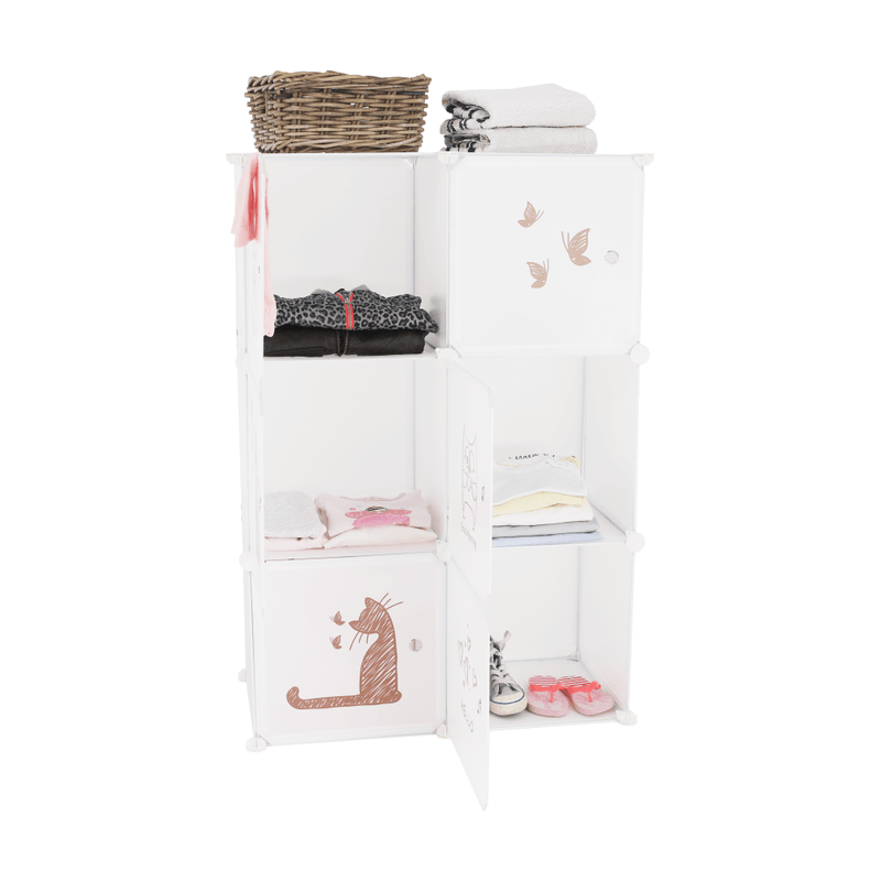 Casa si Gradina - Mobilier - Dulapuri si sifoniere - Dulapuri - Dulap pentru copii,  alb / model copii, DINOS - Infinity.ro