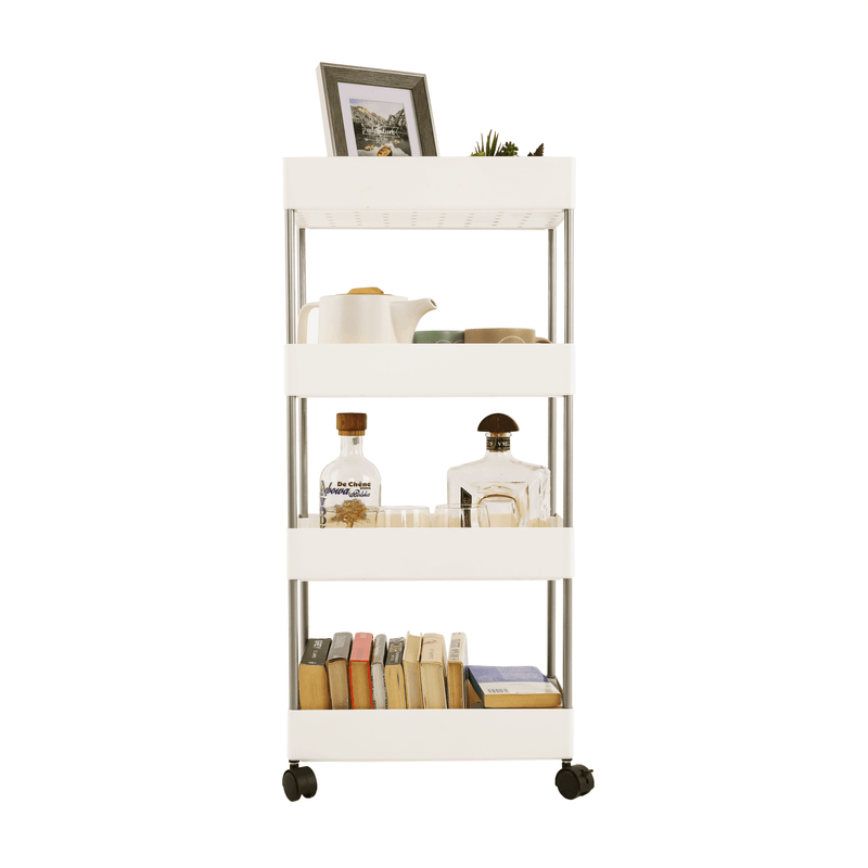 Casa si Gradina - Mobilier - Biblioteci si rafturi - Etajere - Etajera mobila, alb, DALEM - Infinity.ro