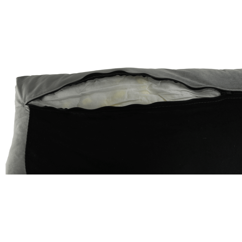 Casa si Gradina - Mobilier - Canapele si coltare - Coltare - Coltar extensibil, catifea gri deschis / fag, KAPRERA NEW - Infinity.ro