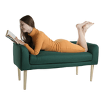 Casa si Gradina - Mobilier - Canapele si coltare - Banchete - Banca, smarald/gold crom-auriu, HELNA - Infinity.ro