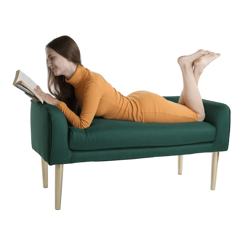 Casa si Gradina - Mobilier - Canapele si coltare - Banchete - Banca, smarald/gold crom-auriu, HELNA - Infinity.ro