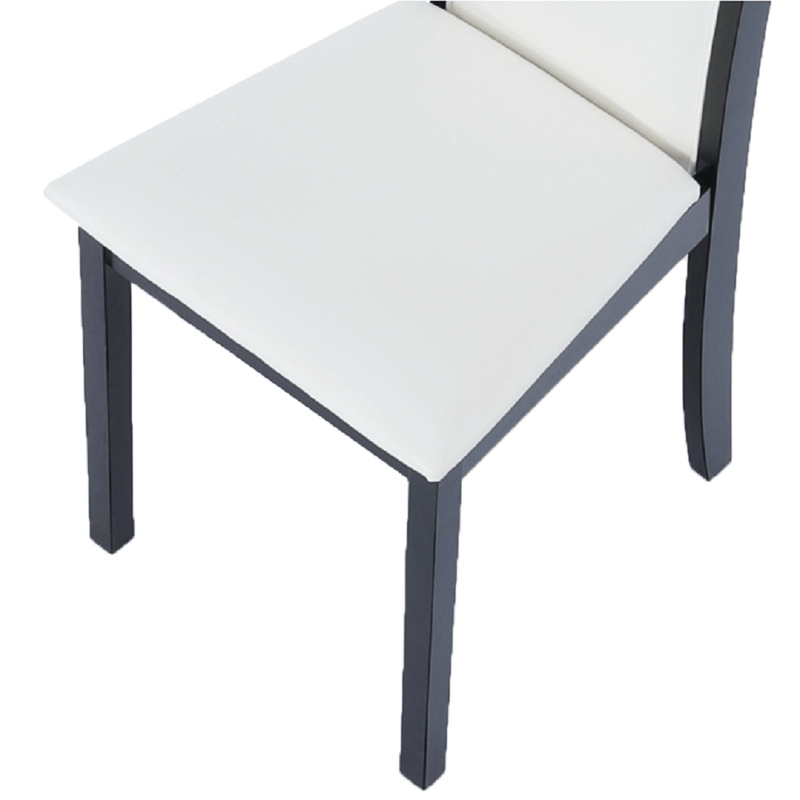Casa si Gradina - Mobilier - Scaune si fotolii - Scaune - Scaun, wenge/piele eco alb, VENIS NEW - Infinity.ro