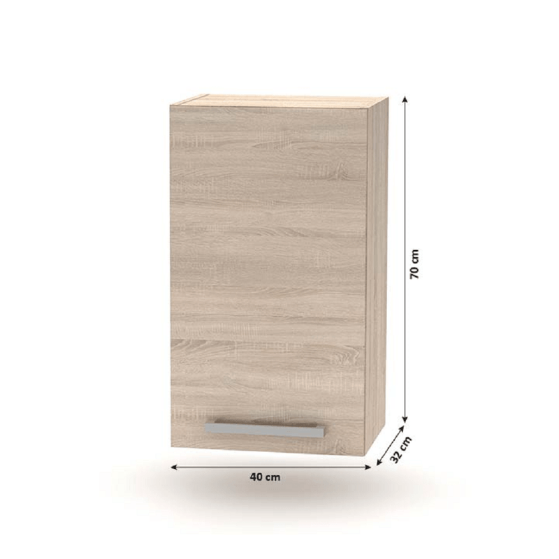 Casa si Gradina - Mobilier - Seturi de mobilier - Seturi bucatarie - Ansamblu de bucatarie 2,4 m, stejar sonoma, NOVA PLUS - Infinity.ro