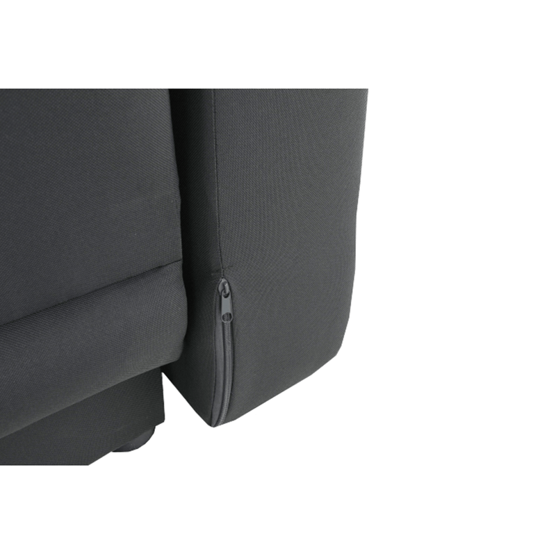 Casa si Gradina - Mobilier - Canapele si coltare - Coltare - Coltar extensibil, material textil gri-negru, dreapta, LAUREL - Infinity.ro