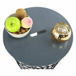Casa si Gradina - Mobilier - Mese si birouri - Masute de cafea - Masuta auxiliara, grafit/negru, BATIS TYP 2 - Infinity.ro