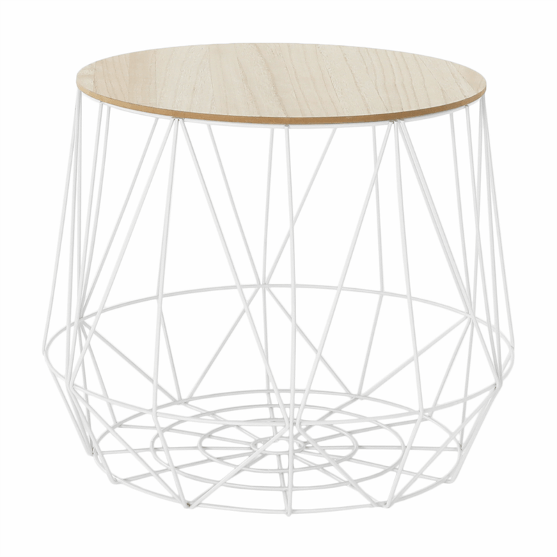 Casa si Gradina - Mobilier - Mese si birouri - Masute de cafea - Set masute auxiliare, natural/alb, DALUX - Infinity.ro