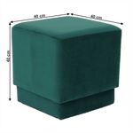 Casa si Gradina - Mobilier - Scaune si fotolii - Tabureti - Taburet, catifea Velvet smarald, ALIMA - Infinity.ro