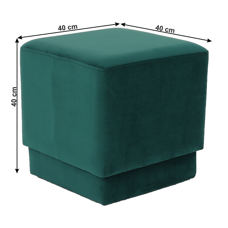 Casa si Gradina - Mobilier - Scaune si fotolii - Tabureti - Taburet, catifea Velvet smarald, ALIMA - Infinity.ro