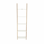 Casa si Gradina - Mobilier - Biblioteci si rafturi - Etajere - Etajera, alb/bambus, GAPA TYP 3 - Infinity.ro