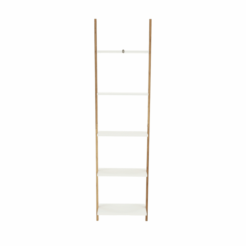 Casa si Gradina - Mobilier - Biblioteci si rafturi - Etajere - Etajera, alb/bambus, GAPA TYP 3 - Infinity.ro