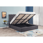 Casa si Gradina - Mobilier - Paturi si accesorii - Paturi - Pat, gri inchis, 180x200, NADIA - Infinity.ro