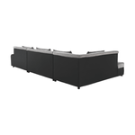 Casa si Gradina - Mobilier - Canapele si coltare - Canapele - Canapea, gri/negru, model stanga, LIBERTO U - Infinity.ro