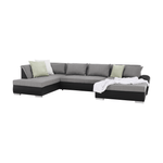 Casa si Gradina - Mobilier - Canapele si coltare - Canapele - Canapea, gri/negru, model dreapta, LIBERTO U - Infinity.ro