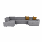 Casa si Gradina - Mobilier - Canapele si coltare - Canapele - Canapea, gri/mustar, model stanga, BELLIS U - Infinity.ro