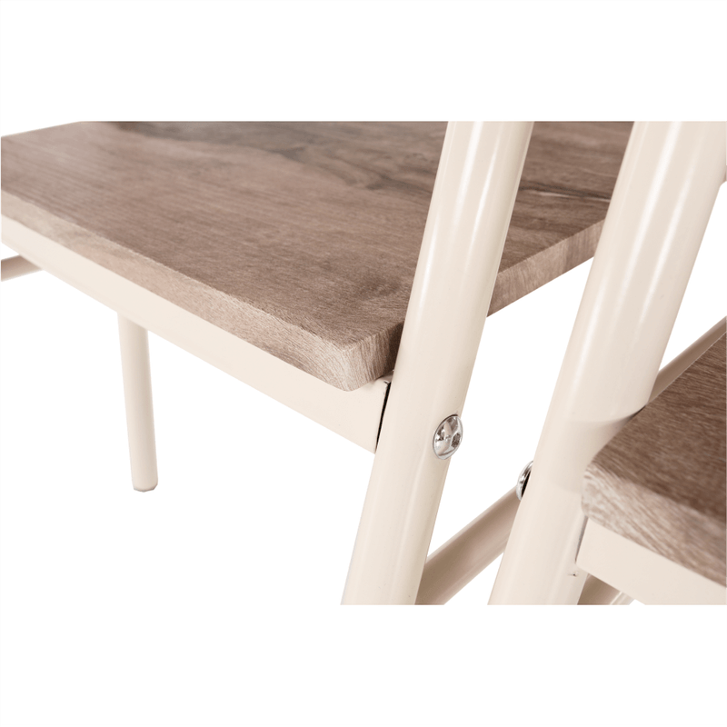 Casa si Gradina - Mobilier - Seturi de mobilier - Seturi mese si scaune - Set de luat masa, stejar canyon / bej,  KIMBY SET 1+5 - Infinity.ro