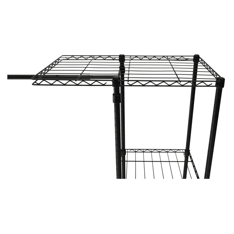Casa si Gradina - Mobilier - Biblioteci si rafturi - Rafturi - Raft reglabil, negru, GELBAN - Infinity.ro