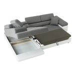 Casa si Gradina - Mobilier - Canapele si coltare - Coltare - Coltar, alb/gri, model stanga, AMARETO NEW - Infinity.ro