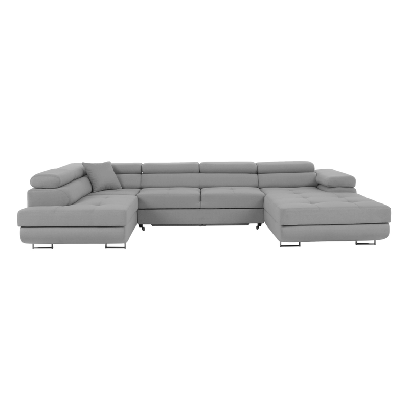 Casa si Gradina - Mobilier - Canapele si coltare - Coltare - Coltar, gri deschis, model stanga, AMARETO U - Infinity.ro