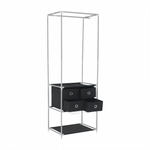 Casa si Gradina - Mobilier - Biblioteci si rafturi - Rafturi - Raft multifunctional pentru dulap, argintiu / negru, CODY - Infinity.ro
