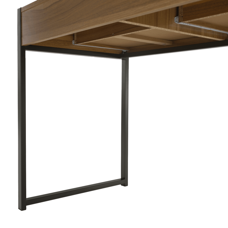 Casa si Gradina - Mobilier - Mese si birouri - Birouri - Birou, stejar / negru, ALYSANDRA TYPE 2 - Infinity.ro
