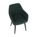 Casa si Gradina - Mobilier - Scaune si fotolii - Fotolii - Fotoliu design, verde / negru, LACEY - Infinity.ro