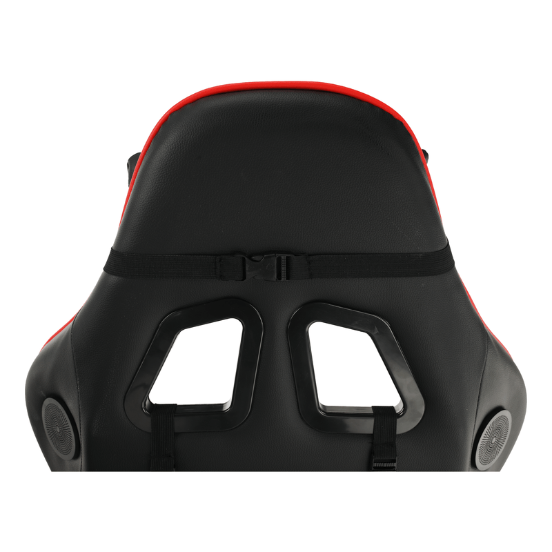Casa si Gradina - Mobilier - Scaune si fotolii - Scaune - Scaun de birou / joc cu difuzoare Bluetooth, negru / rosu, CARPI - Infinity.ro