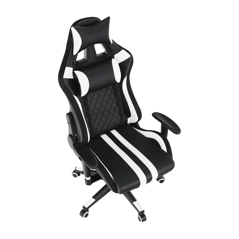 Casa si Gradina - Mobilier - Scaune si fotolii - Scaune - Scaun de birou / joc cu iluminare RGB, model negru / alb / culoare, ZOPA - Infinity.ro
