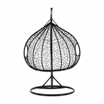 Casa si Gradina - Gradina si terasa - Mobilier exterior - Scaune si sezlonguri gradina - Scaun agatat dublu, maro/crem, DALVEA NEW - Infinity.ro