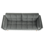 Casa si Gradina - Mobilier - Canapele si coltare - Coltare - Coltar extensibil, catifea gri deschis / fag, KAPRERA NEW - Infinity.ro
